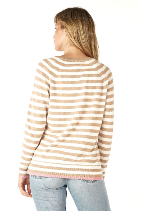 Zaket and Plover Essential Stripe V | Oat