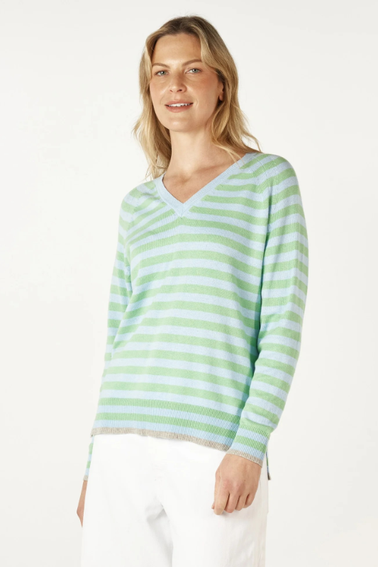 Zaket and Plover Essential Stripe V | Sky