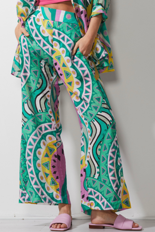 Zaket and Plover Full Leg Pant in Amalfi Print