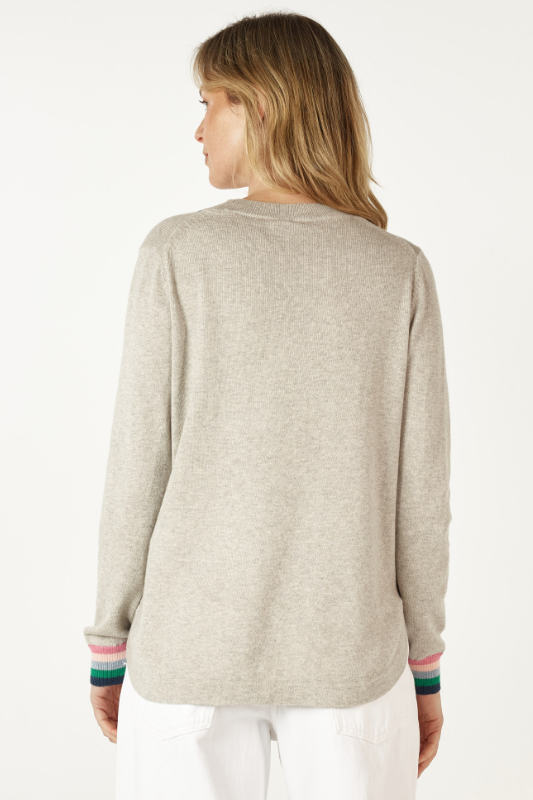 Zaket and Plover Handwork Curve Sweater | Marl