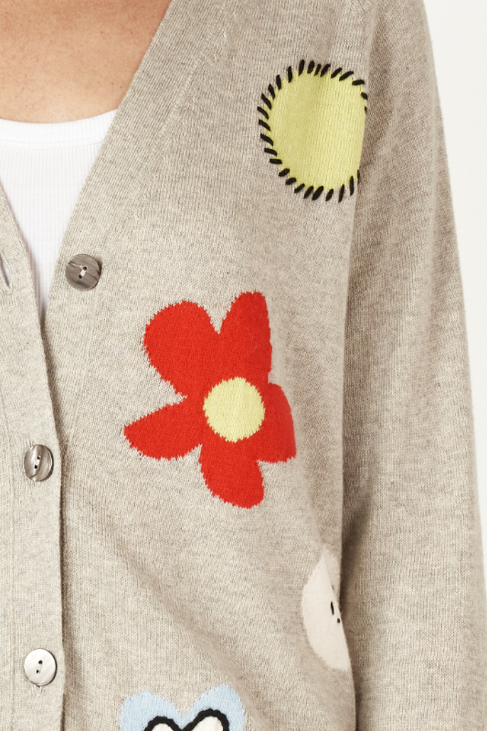 Zaket and Plover Happy Cardi | Marl