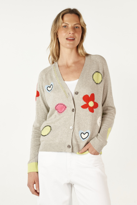 Zaket and Plover Happy Cardi | Marl