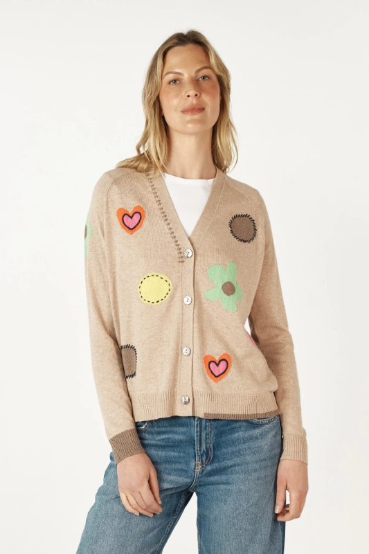 Zaket and Plover Happy Cardi | Oat
