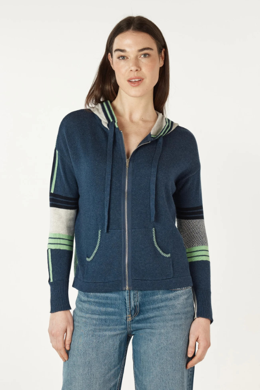 Zaket and Plover Multi Media Hoodie | Denim