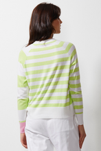 Load image into Gallery viewer, Zaket and Plover Multi Stripe Cardi in White
