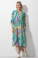 Load image into Gallery viewer, Zaket and Plover Printed Shirtdress in Amalfi Print
