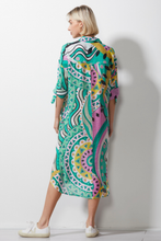 Load image into Gallery viewer, Zaket and Plover Printed Shirtdress in Amalfi Print
