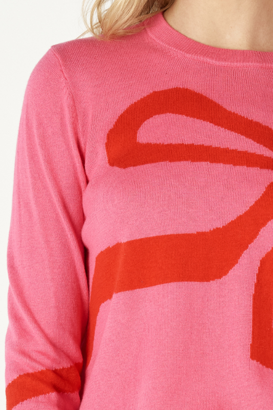 Zaket and Plover Rubi Bow Sweater | Pink
