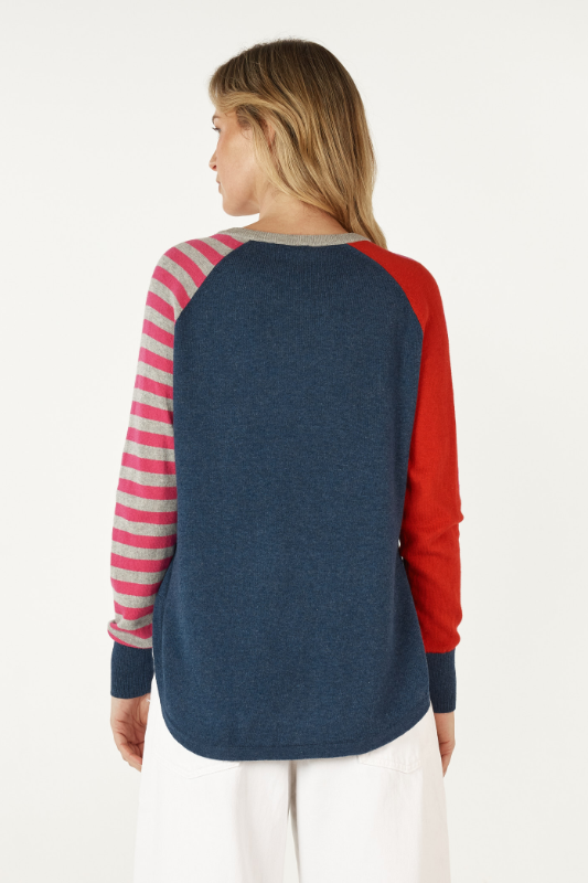 Zaket and Plover Spot + Stripe Crew | Denim