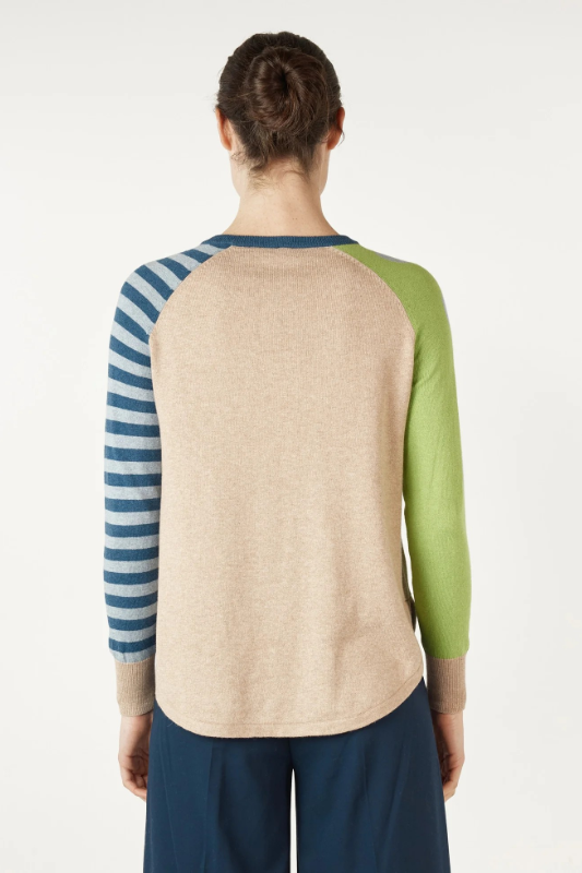 Zaket and Plover Spot + Stripe Crew | Oat