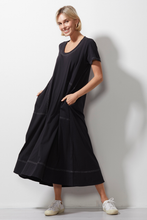 Load image into Gallery viewer, Zaket and Plover T-Shirt Dress in Black
