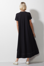 Load image into Gallery viewer, Zaket and Plover T-Shirt Dress in Black
