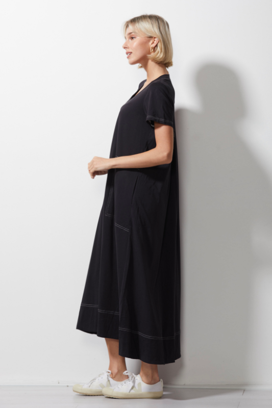 Zaket and Plover T-Shirt Dress in Black