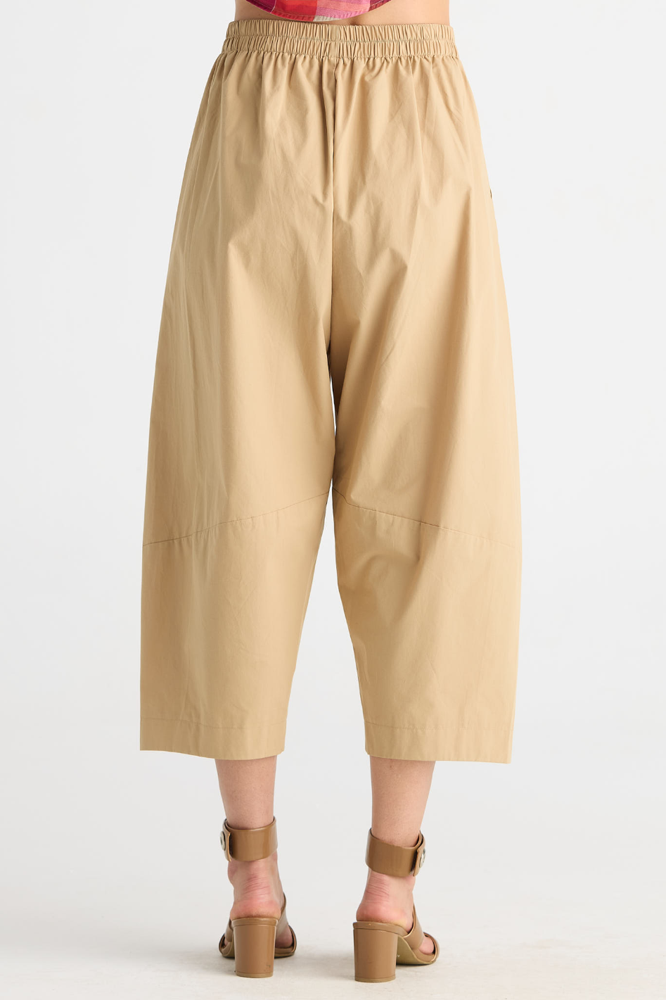 Zaket and Plover Barrel Leg Pant in Peanut Butter