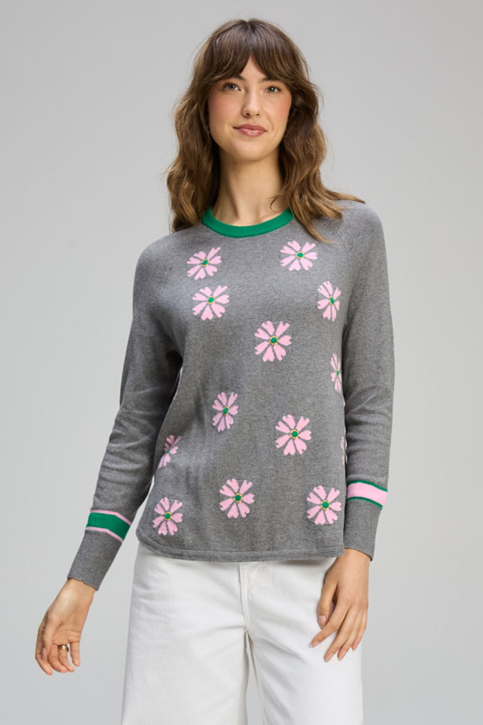 Zaket and Plover Daisy Chain Jumper in Cloud