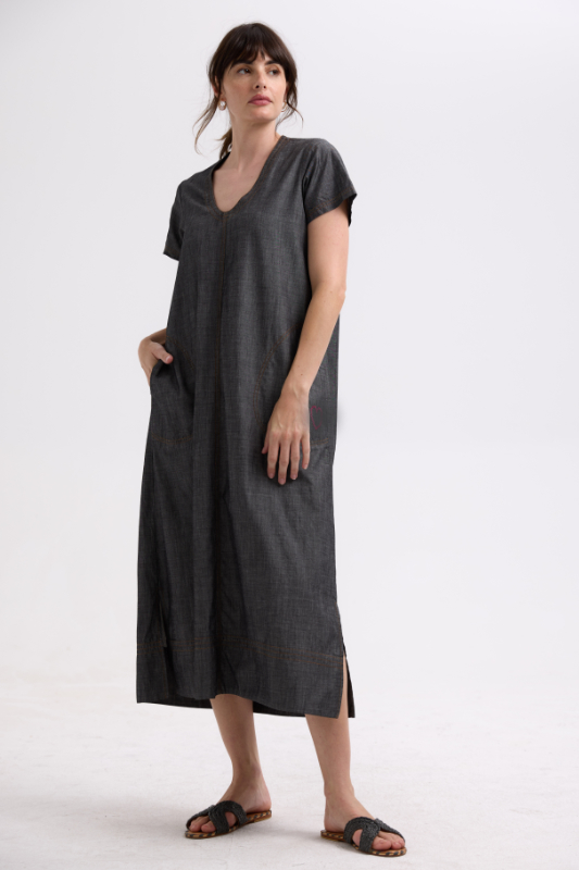 Zaket and Plover Denim Dress | Industrial Denim | ZP7747