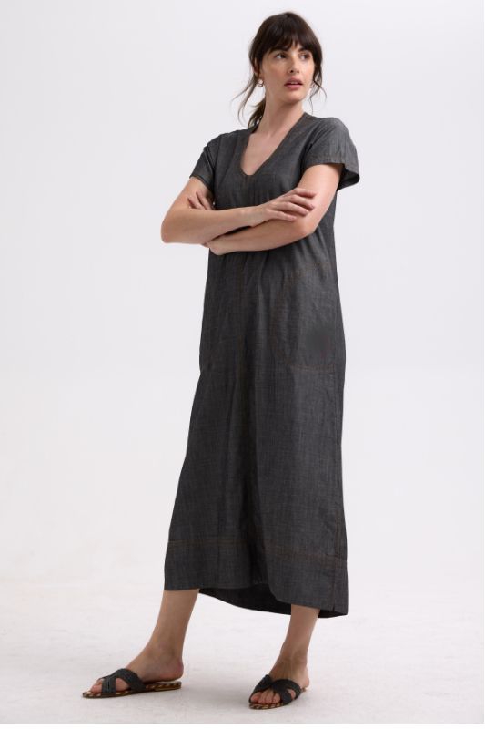 Zaket and Plover Denim Dress | Industrial Denim | ZP7747