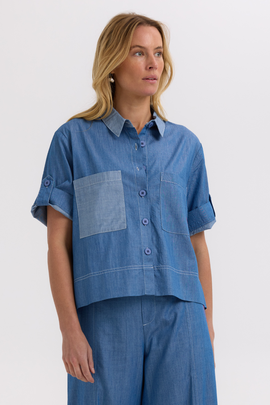 Zaket and Plover Denim Shirt | Washed Denim