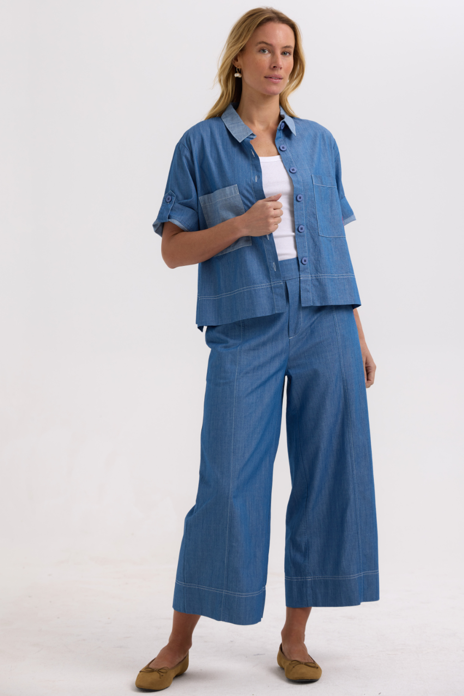 Zaket and Plover Denim Shirt | Washed Denim