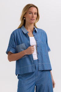 Zaket and Plover Denim Shirt | Washed Denim