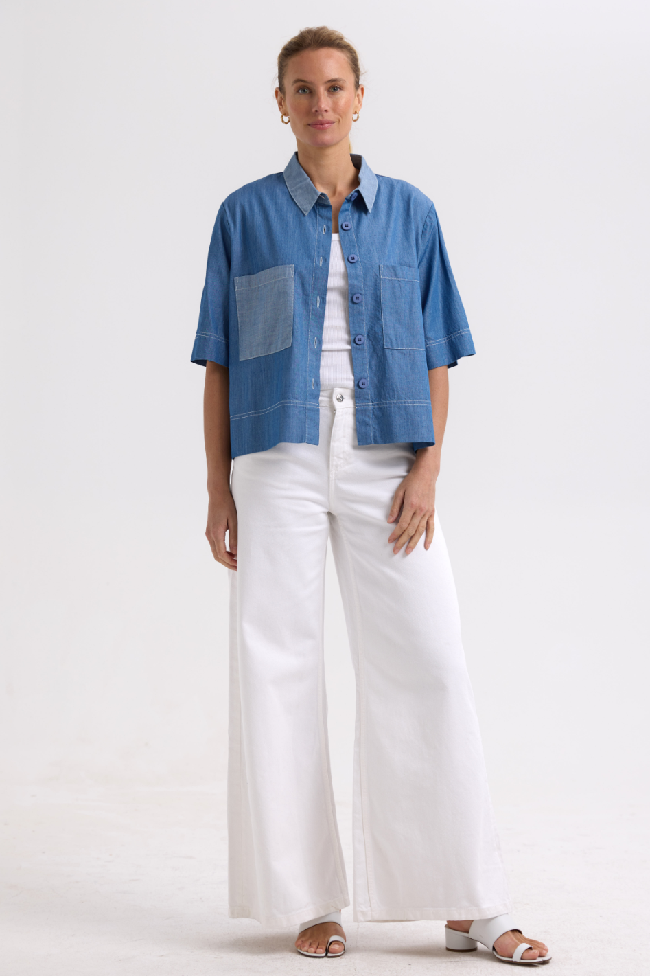 Zaket and Plover Denim Shirt | Washed Denim