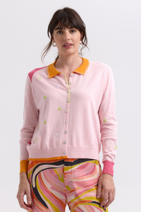 Zaket and Plover Hand-Work Cardi | Blush | ZP7708