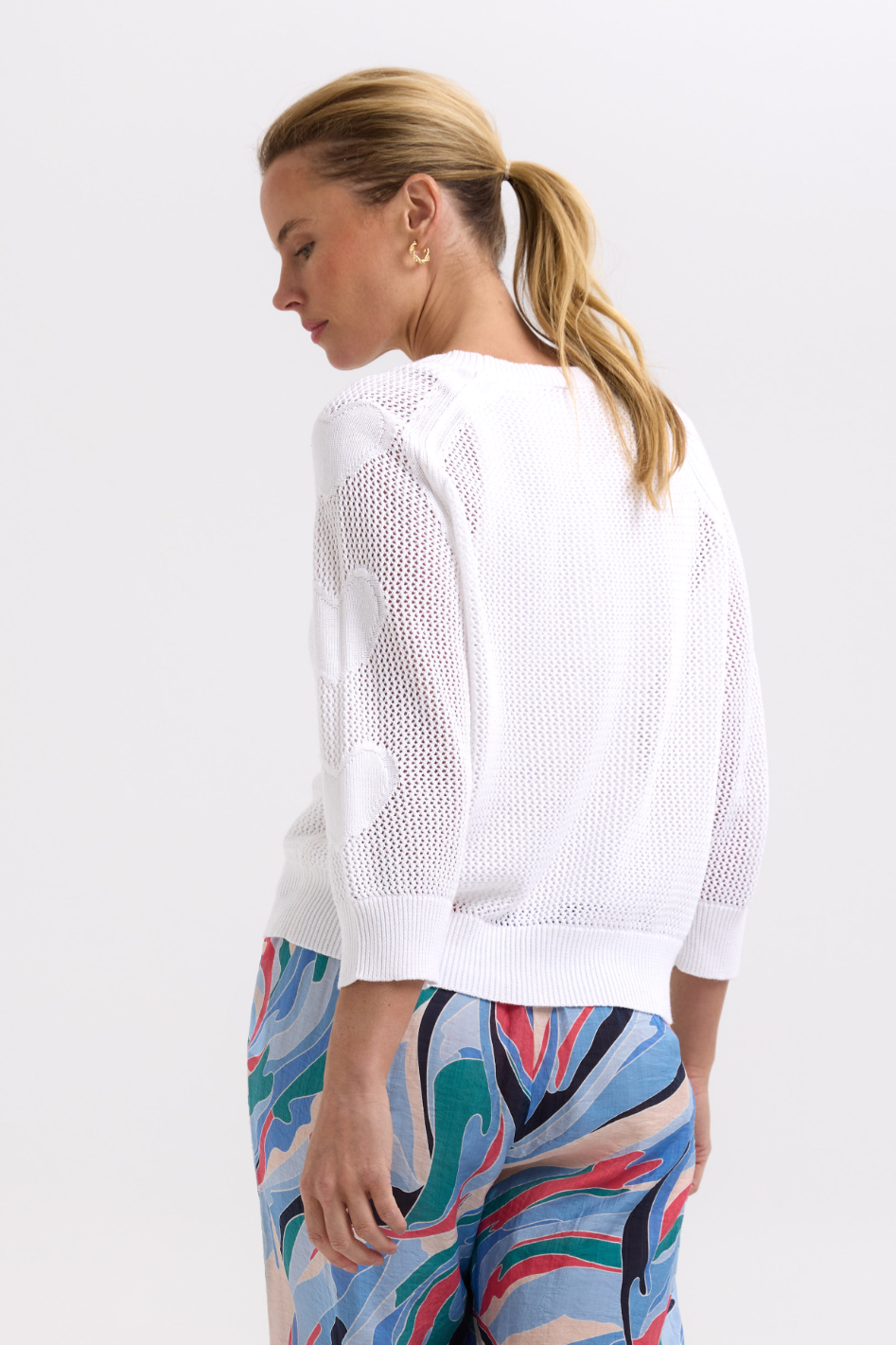 Zaket and Plover Hearts On My Sleeve Knit in White