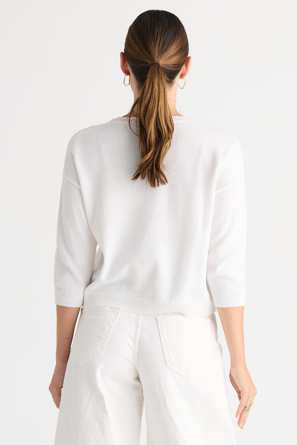Zaket & Plover Island Cardi in White