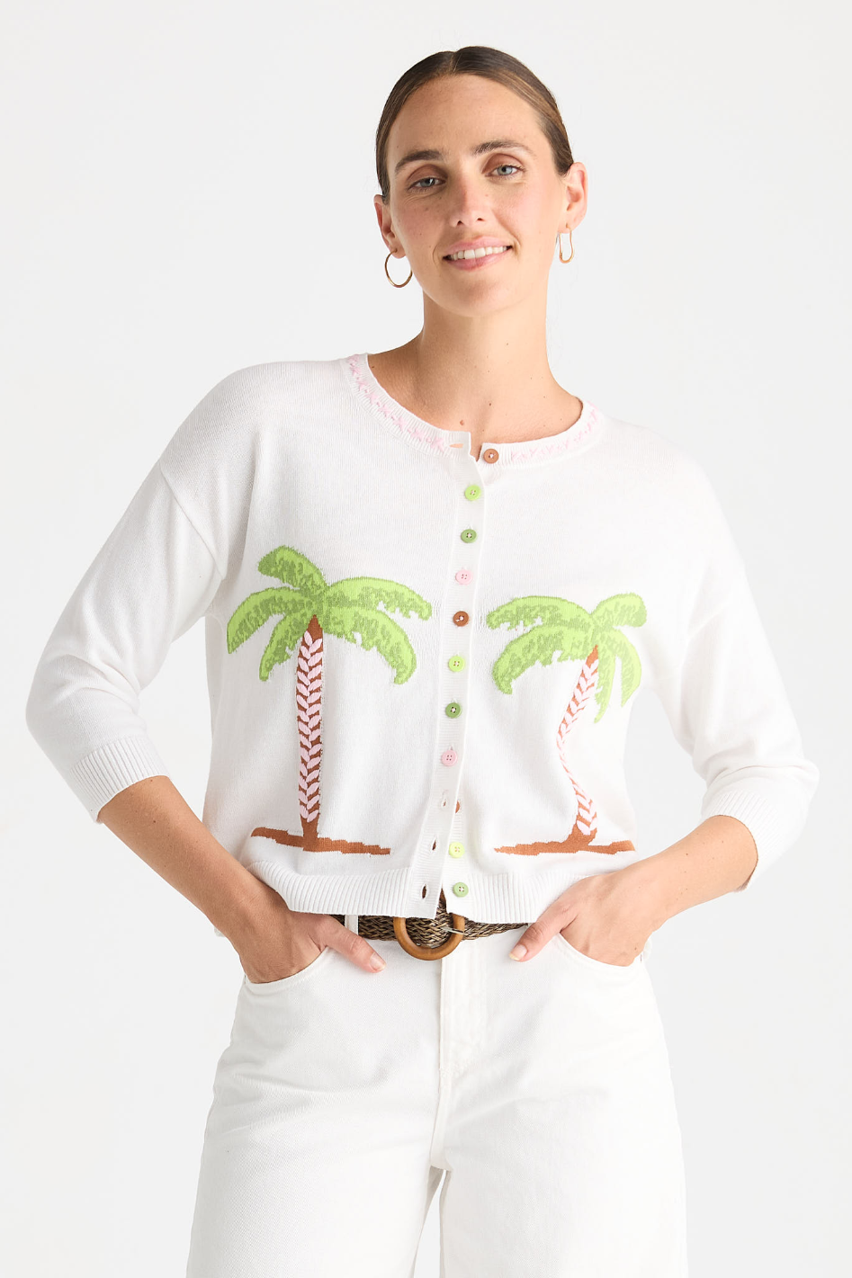 Zaket & Plover Island Cardi in White