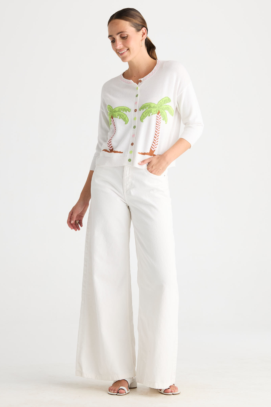 Zaket & Plover Island Cardi in White