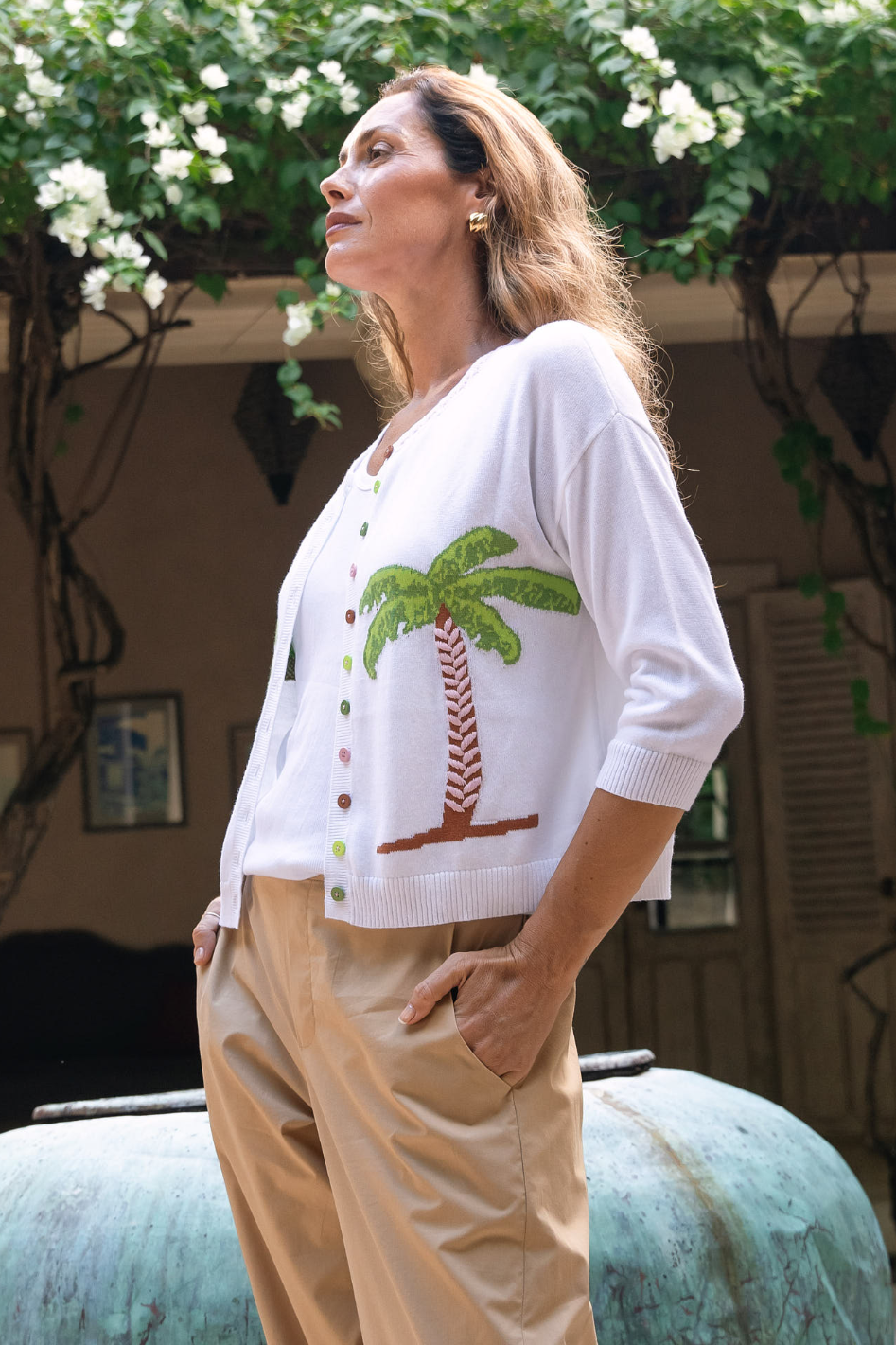 Zaket & Plover Island Cardi in White