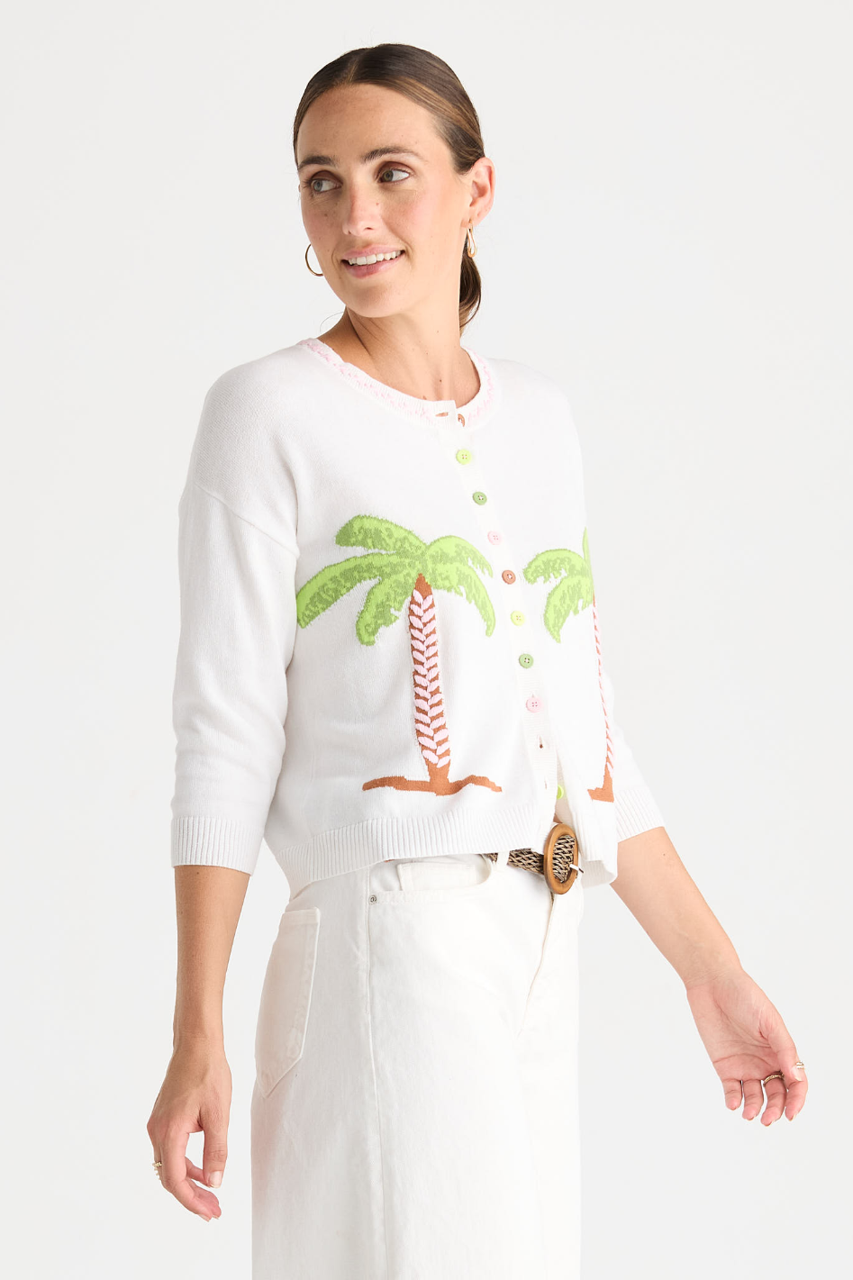 Zaket & Plover Island Cardi in White