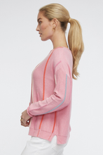 Load image into Gallery viewer, Zaket and Plover Ottoman Stripe Jumper in Bubblegum
