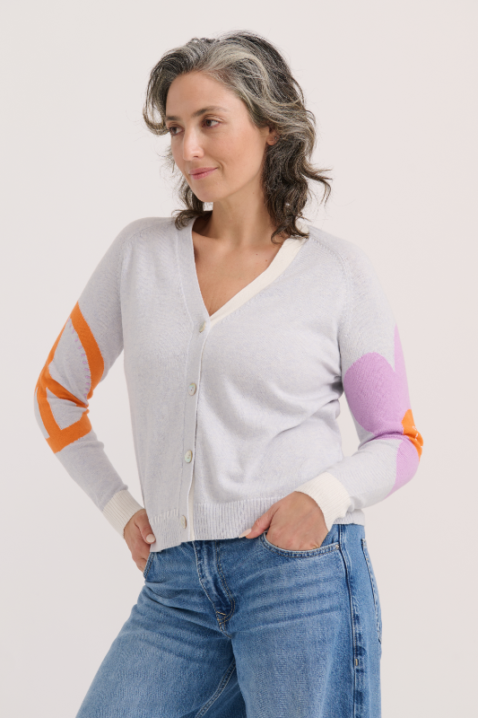 Zaket and Plover Peace Please Cardi | Icicle | ZP7711