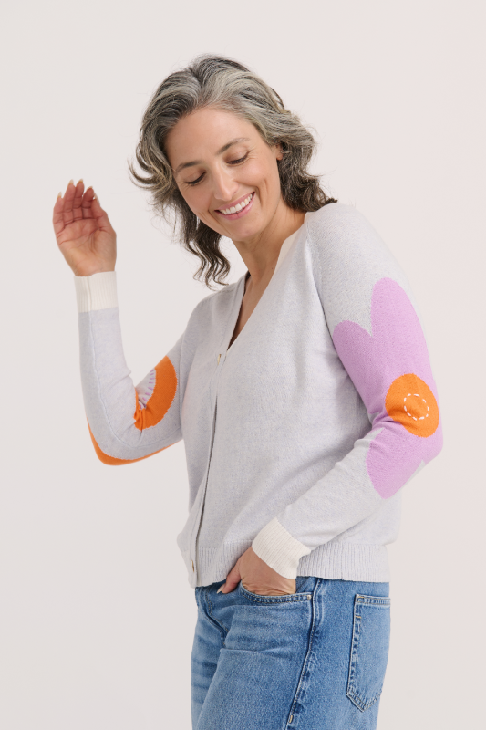 Zaket and Plover Peace Please Cardi | Icicle | ZP7711