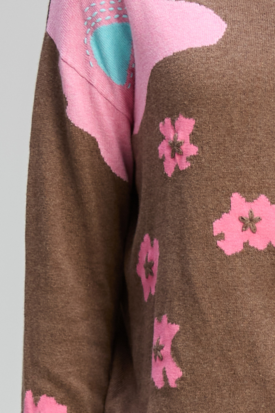 Zaket and Plover Petal Play Cardi in Bark