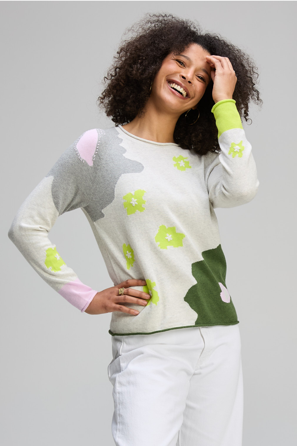 Zaket and Plover Petal Play Jumper in Ice