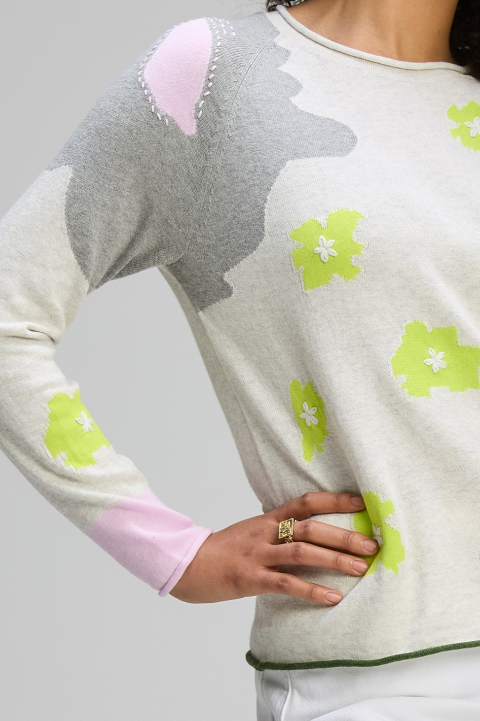 Zaket and Plover Petal Play Jumper in Ice