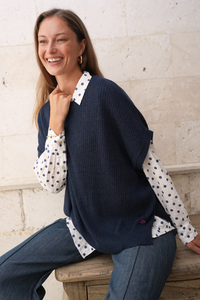 Zaket and Plover Sleeveless Crew Essential | Dark Denim | ZP8144