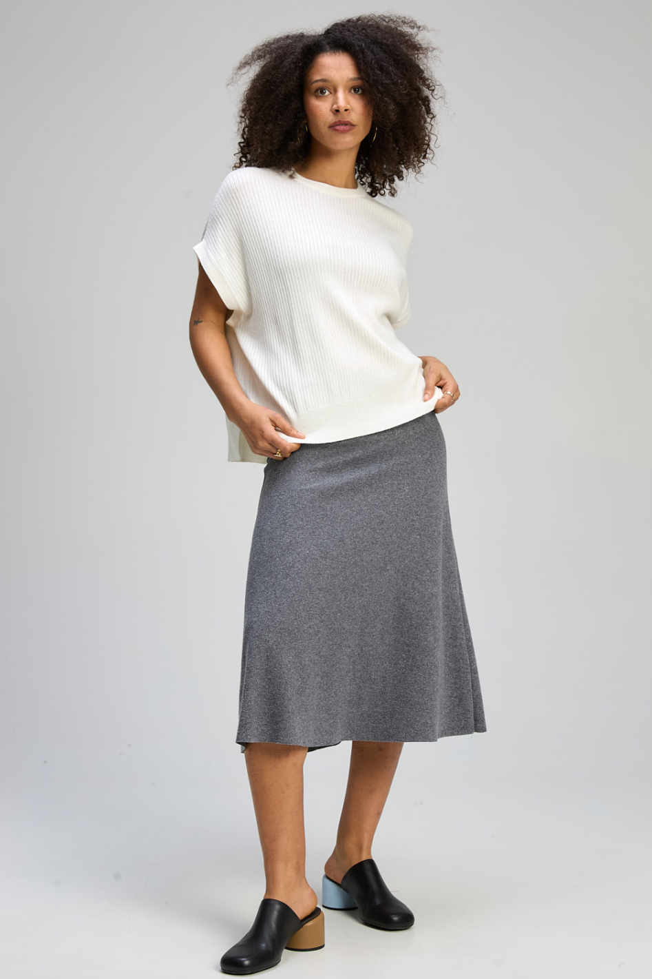 Zaket and Plover Sleeveless Crew Essential | Salt | ZP8144