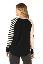 Load image into Gallery viewer, Zaket and Plover Spot + Stripe Crew | Black
