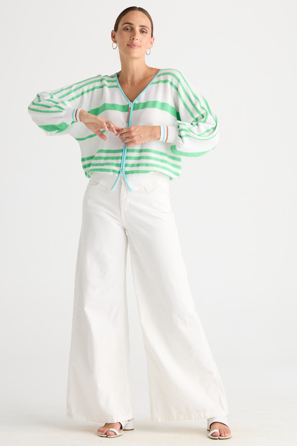 Zaket and Plover Statement Zip Cardi 