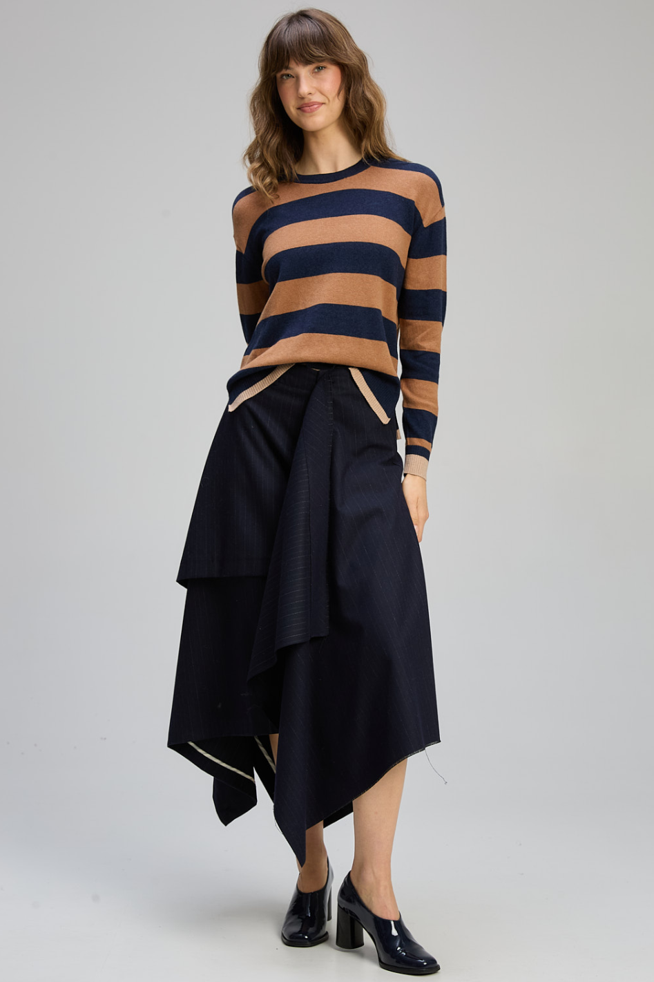 Zaket and Plover Stripe Clash Jumper 