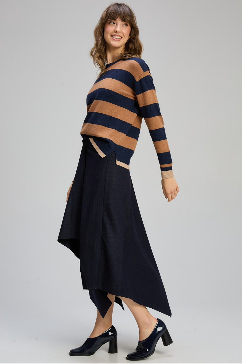 Zaket and Plover Stripe Clash Jumper 