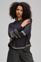 Zaket and Plover Textured Swing Jumper in Charcoal