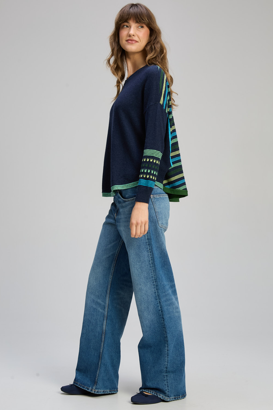 Zaket and Plover Textured Swing Jumper 