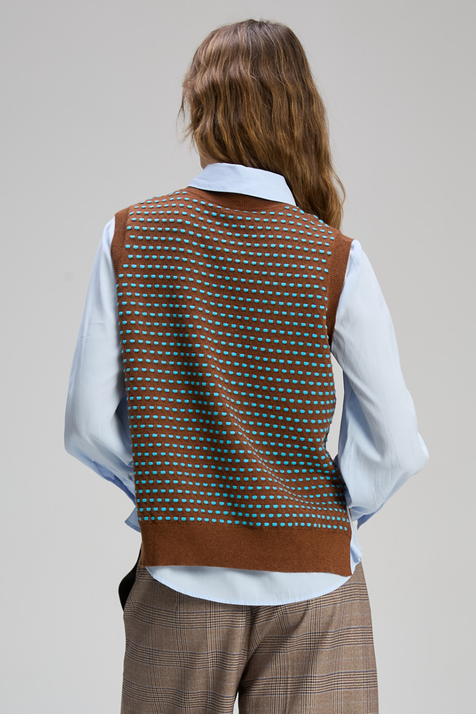 Zaket and Plover Textured Tank in Coffee