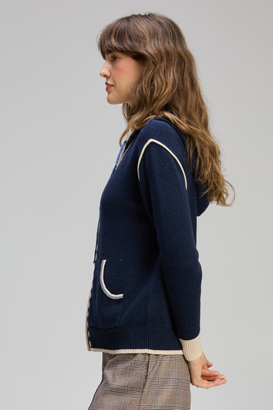 Zaket and Plover Threaded Zip Up Hoodie 