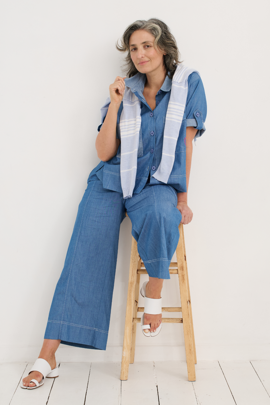 Zaket and Plover Denim Pant in Washed Denim