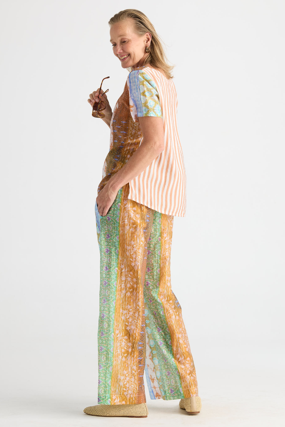 Zaket and Plover Wide Leg Pant in Riverside